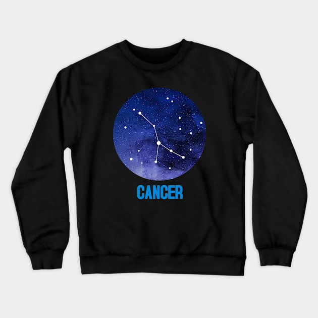 Cancer constellation Crewneck Sweatshirt by gustavoscameli